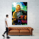 Kurt Cobain with guitar by francis mosciski on GIANT ART - white digital painting