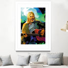 Kurt Cobain with guitar by francis mosciski on GIANT ART - white digital painting