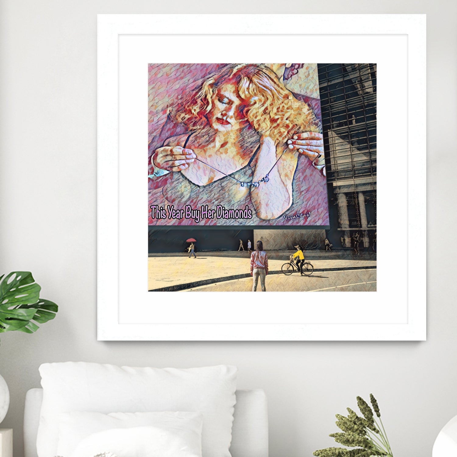 This Year Buy Her Diamonds by charles sinklier on GIANT ART - fuchsia digital painting