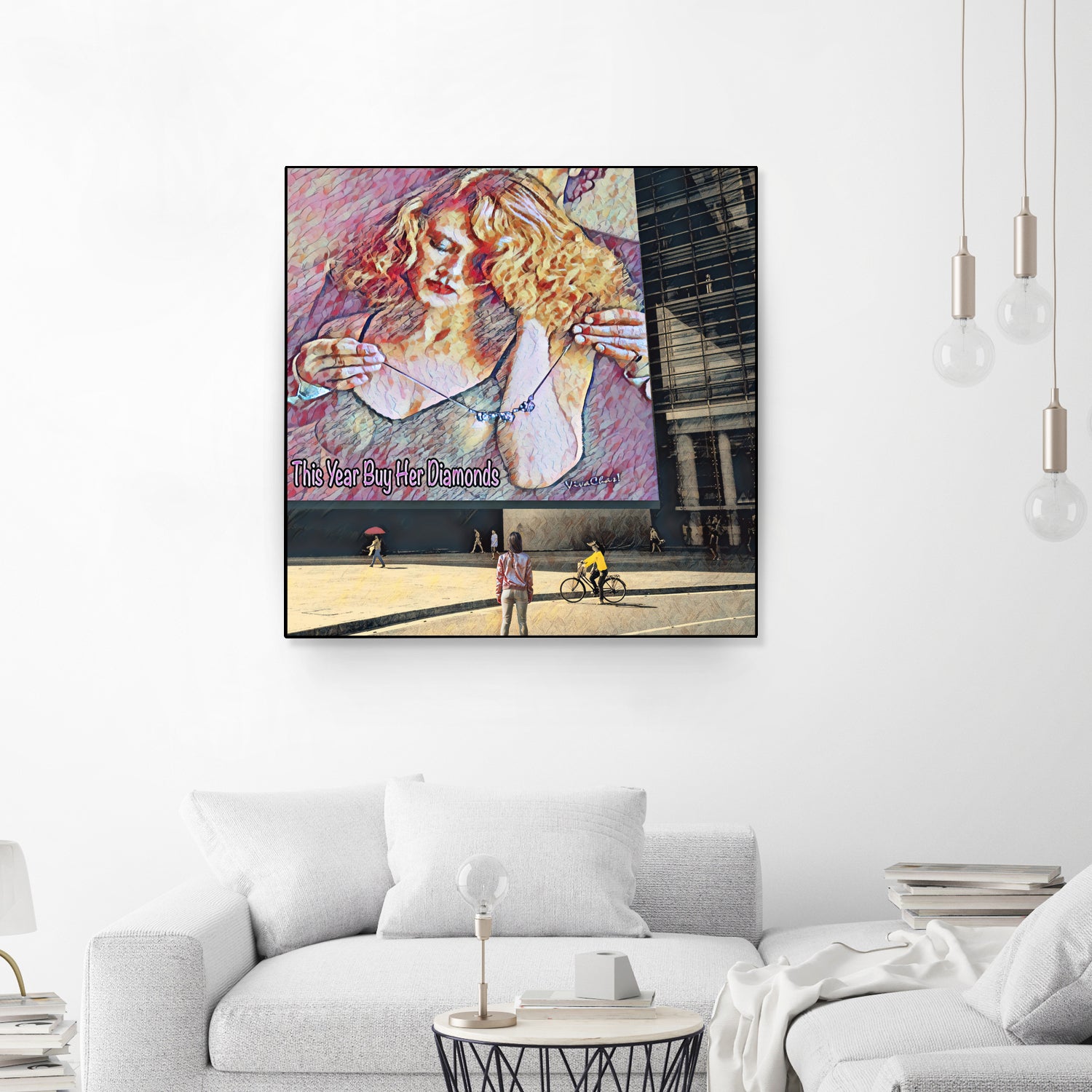 This Year Buy Her Diamonds by charles sinklier on GIANT ART - fuchsia digital painting