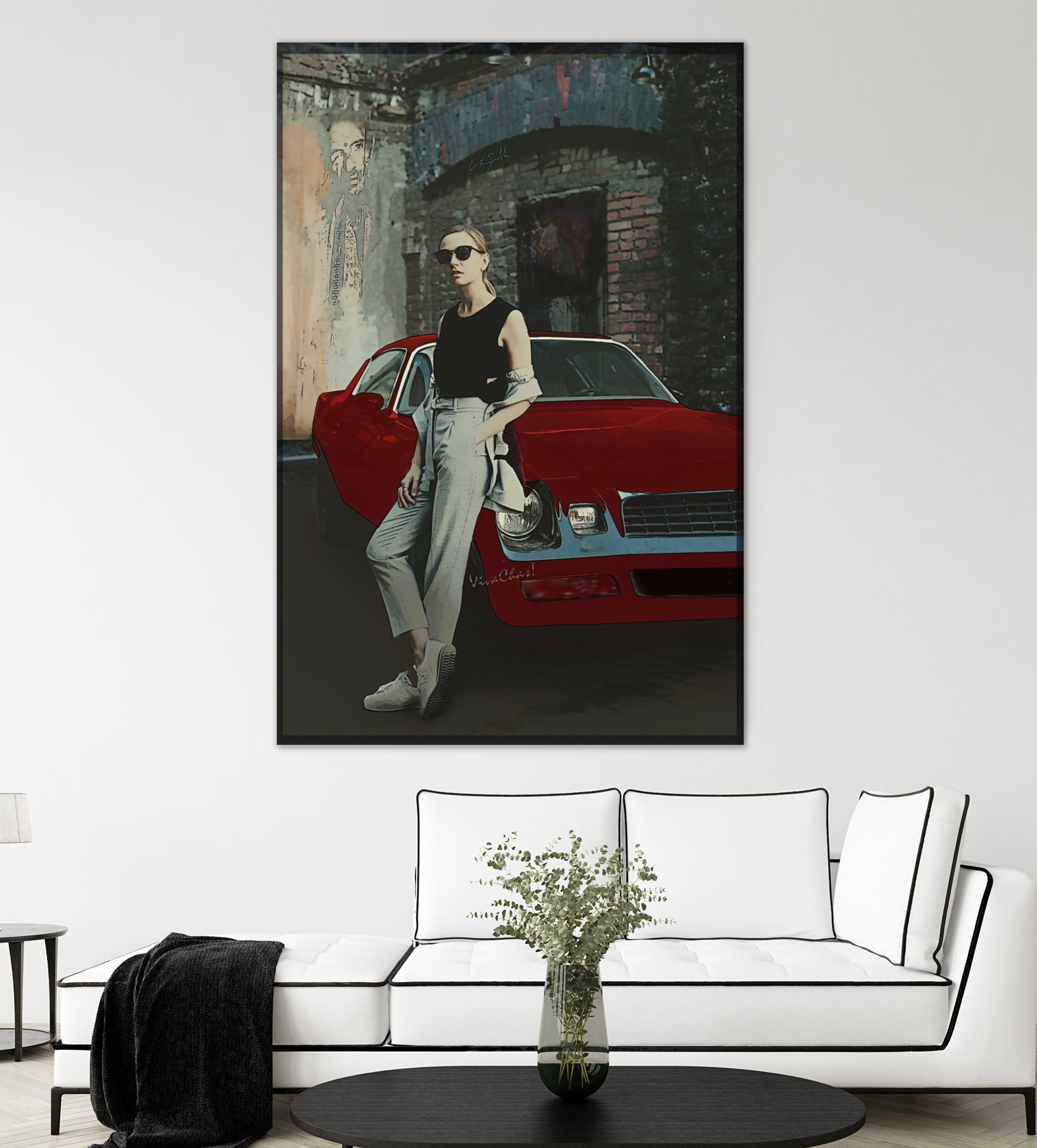 The Girl and Her Old Man's Ride by charles sinklier on GIANT ART - gray digital painting