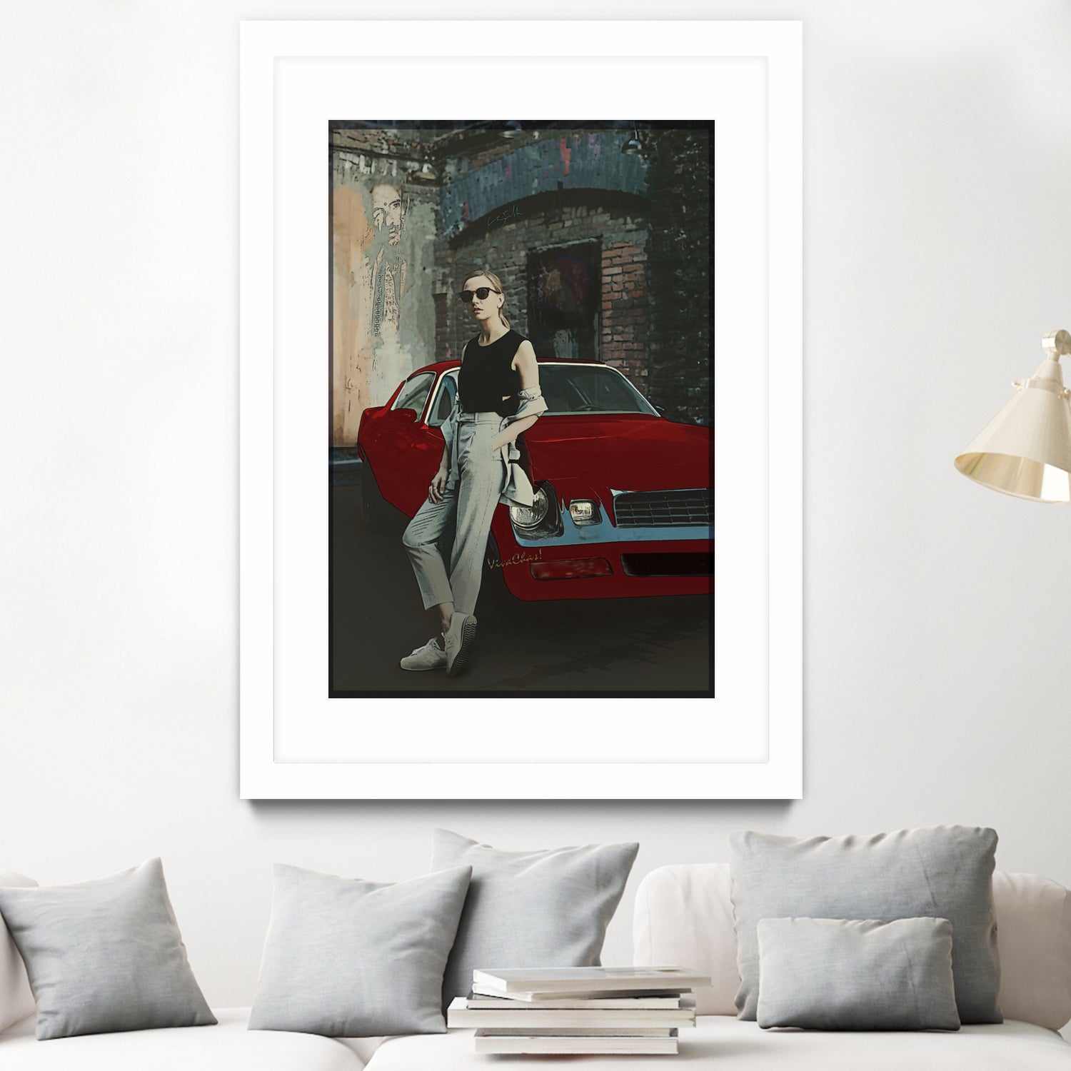 The Girl and Her Old Man's Ride by charles sinklier on GIANT ART - gray digital painting