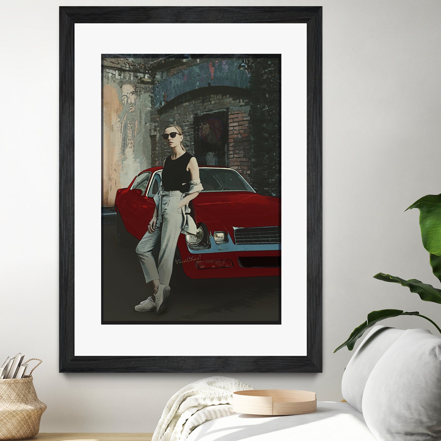 The Girl and Her Old Man's Ride by charles sinklier on GIANT ART - gray digital painting