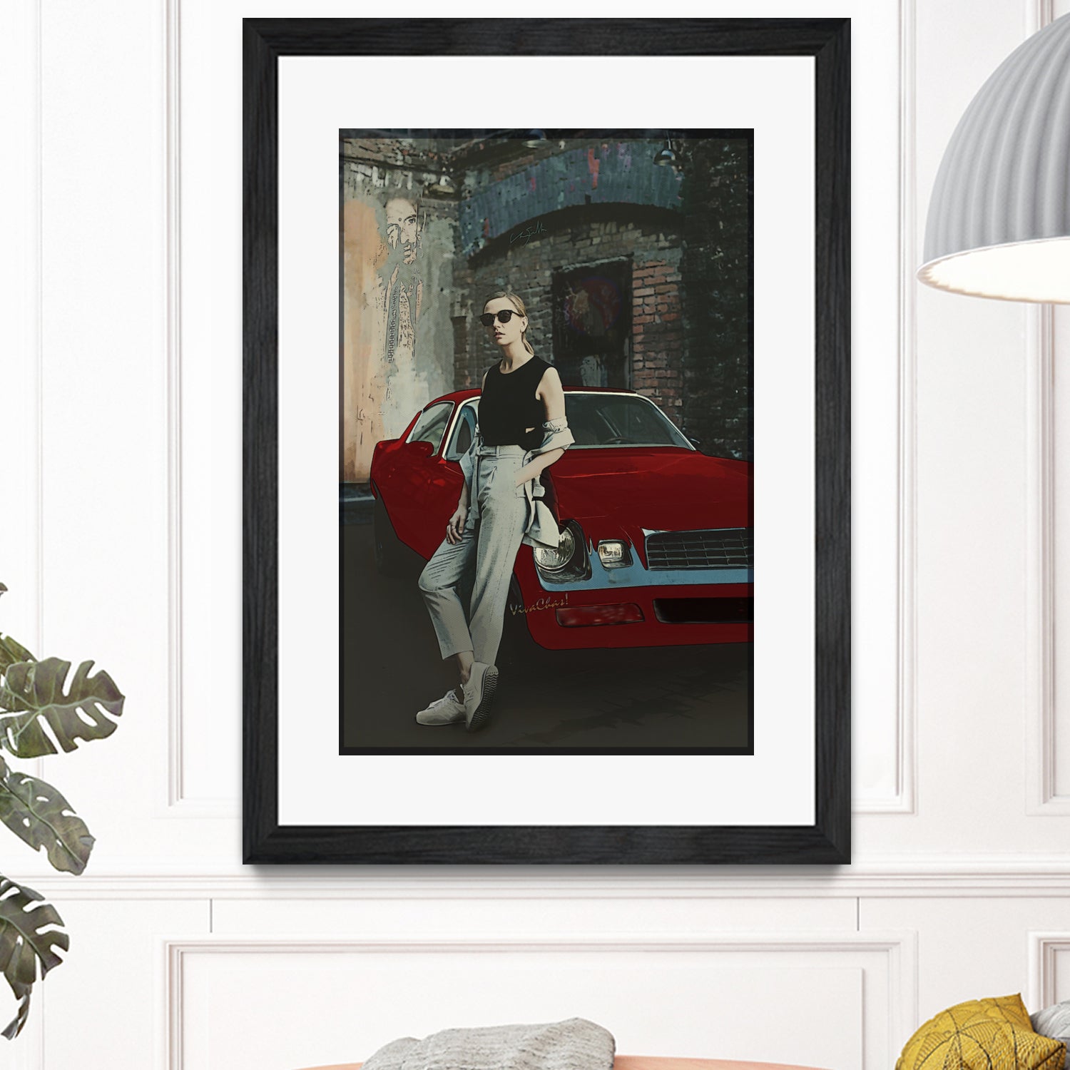 The Girl and Her Old Man's Ride by charles sinklier on GIANT ART - gray digital painting