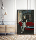 The Girl and Her Old Man's Ride by charles sinklier on GIANT ART - gray digital painting