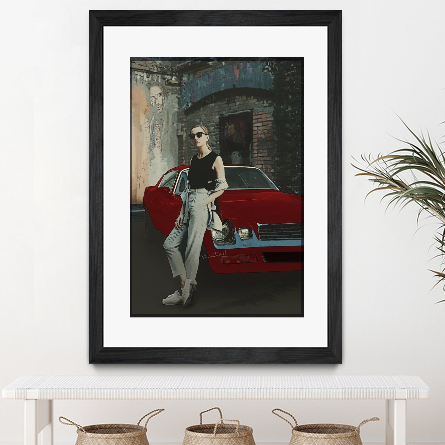 The Girl and Her Old Man's Ride by charles sinklier on GIANT ART - gray digital painting