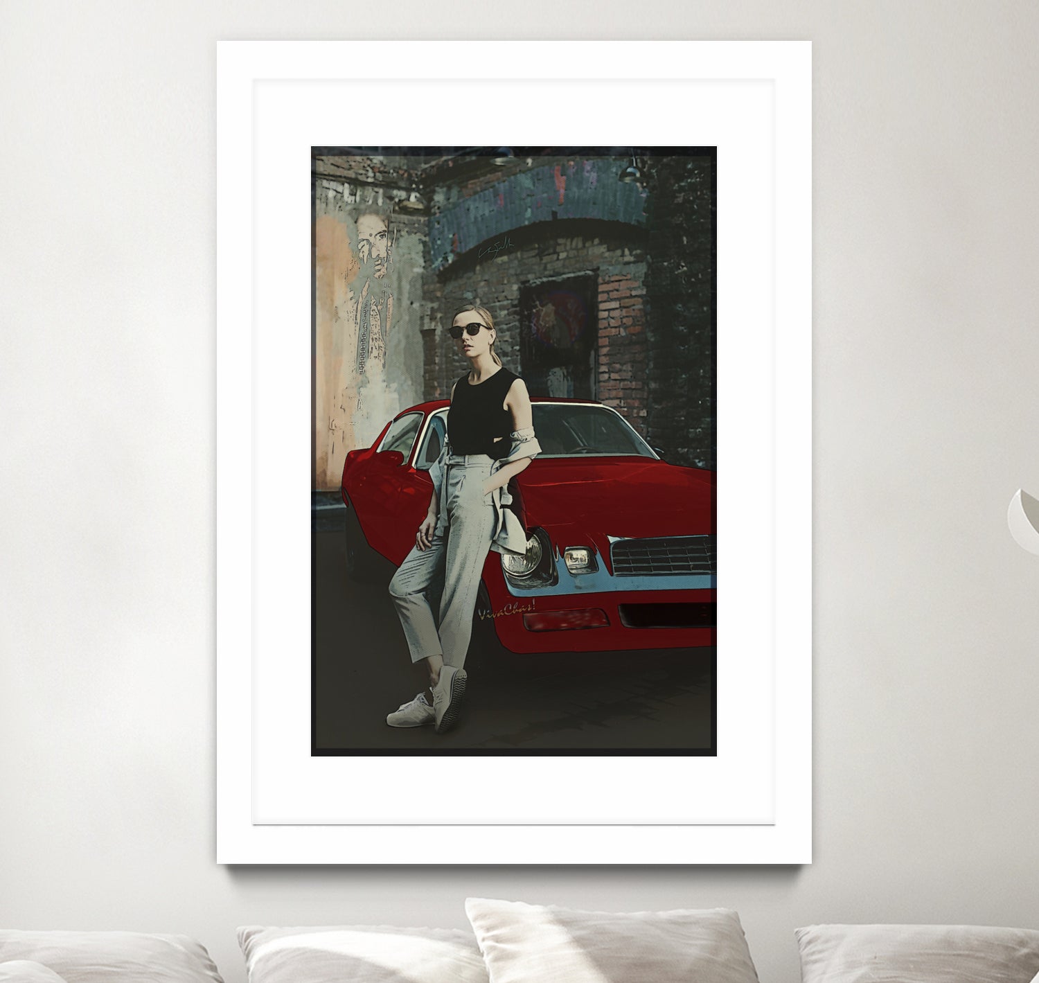 The Girl and Her Old Man's Ride by charles sinklier on GIANT ART - gray digital painting