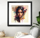 Watercolor Hindu Woman #1 by Isabel Cerdá Muñoz on GIANT ART - brown digital painting