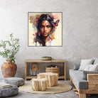 Watercolor Hindu Woman #1 by Isabel Cerdá Muñoz on GIANT ART - brown digital painting