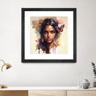 Watercolor Hindu Woman #1 by Isabel Cerdá Muñoz on GIANT ART - brown digital painting