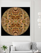 Red Grasses 3 Mandala by Digital Crafts on GIANT ART - brown photo illustration