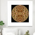 Red Grasses 3 Mandala by Digital Crafts on GIANT ART - brown photo illustration