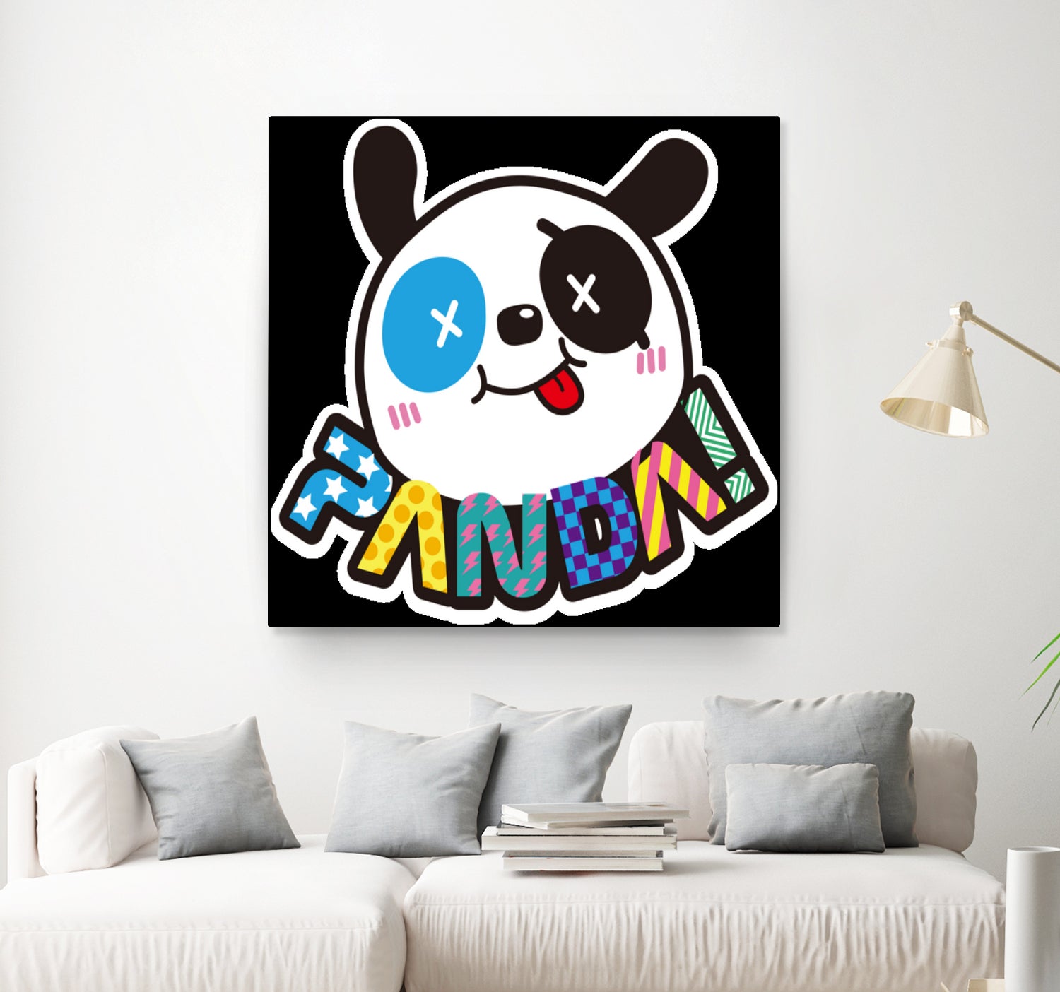 Funny Panda by Desi Setyoningrum on GIANT ART - white cartooning