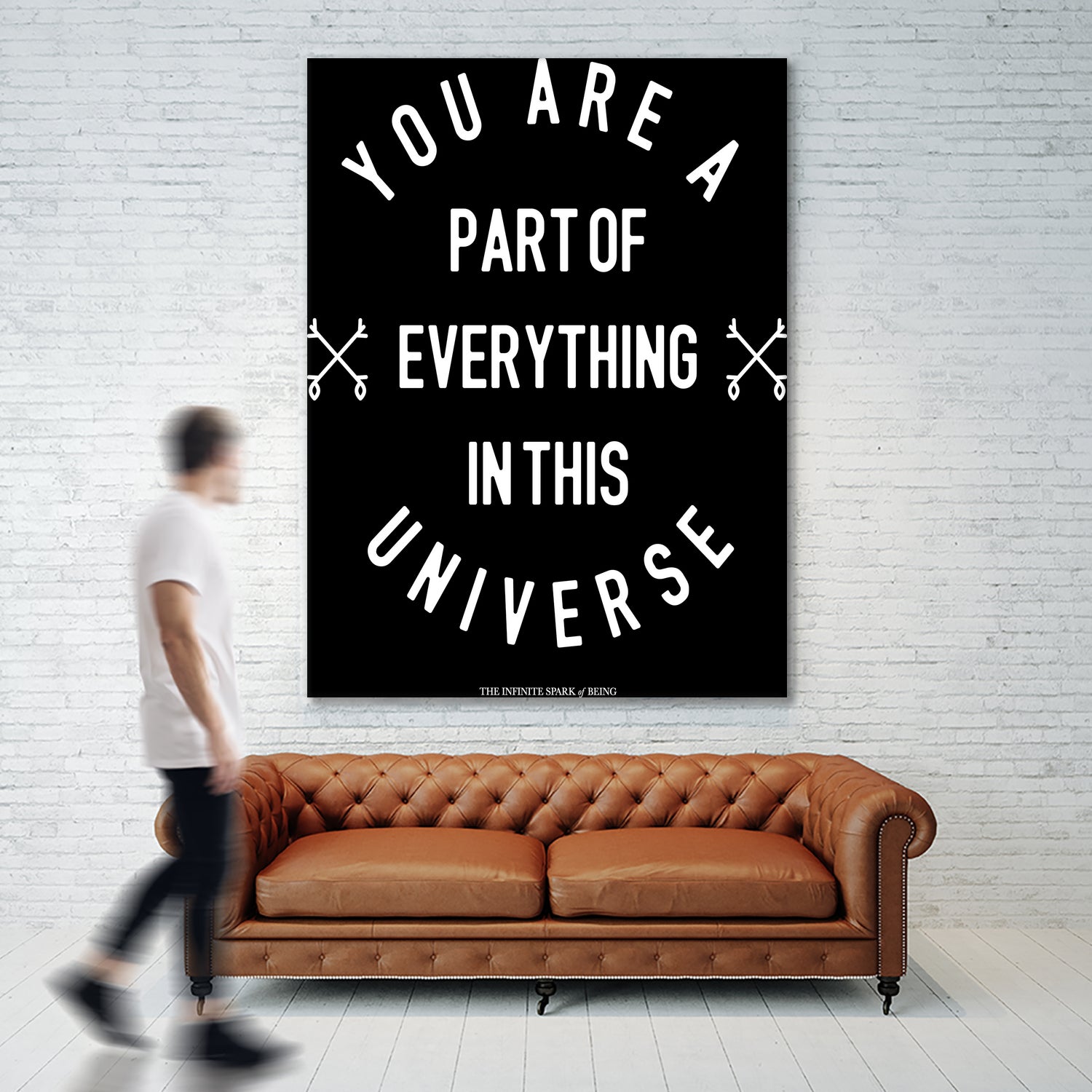 You Are Part of Everything (II) by The Infinite Spark of Being Keith Welsh on GIANT ART - black typography