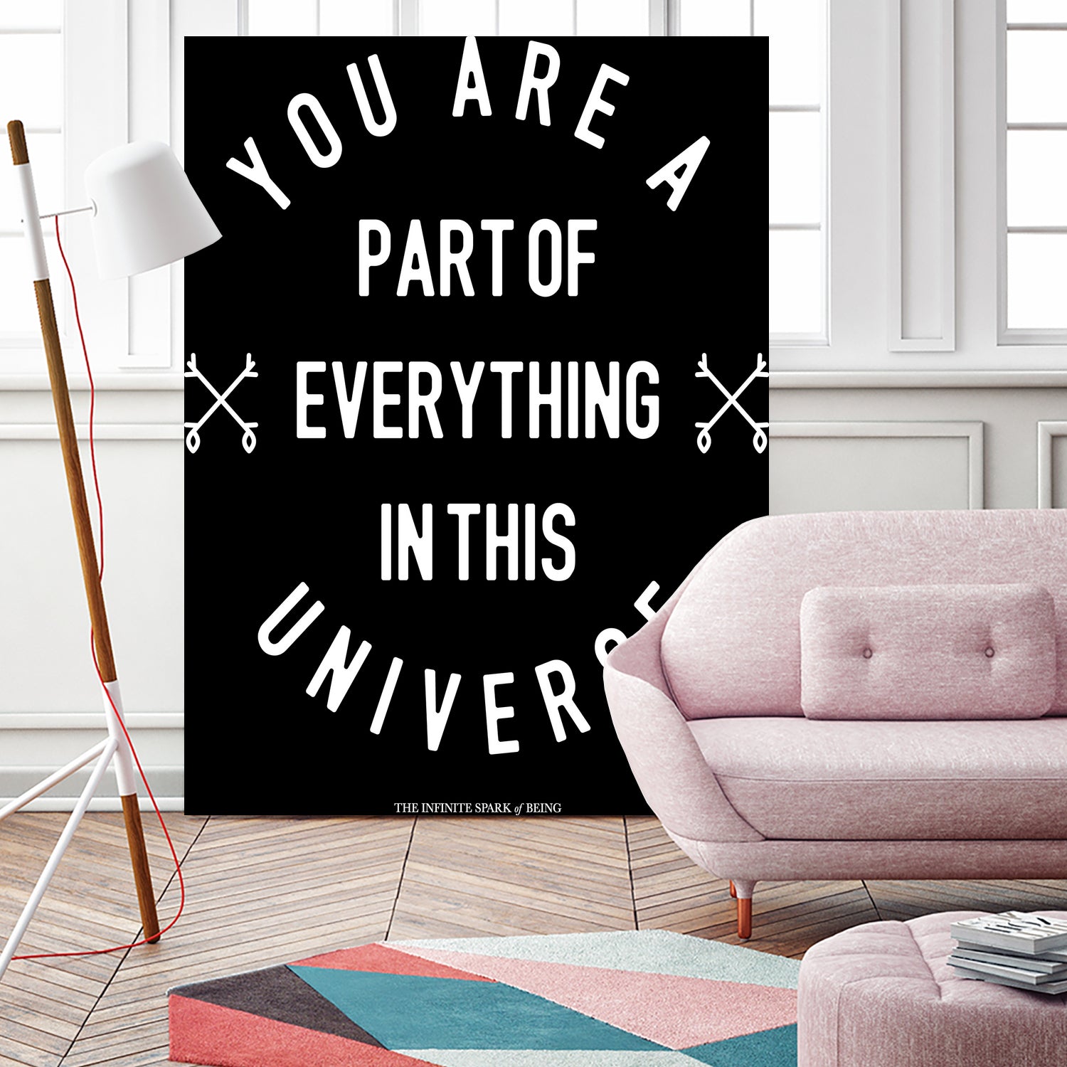 You Are Part of Everything (II) by The Infinite Spark of Being Keith Welsh on GIANT ART - black typography