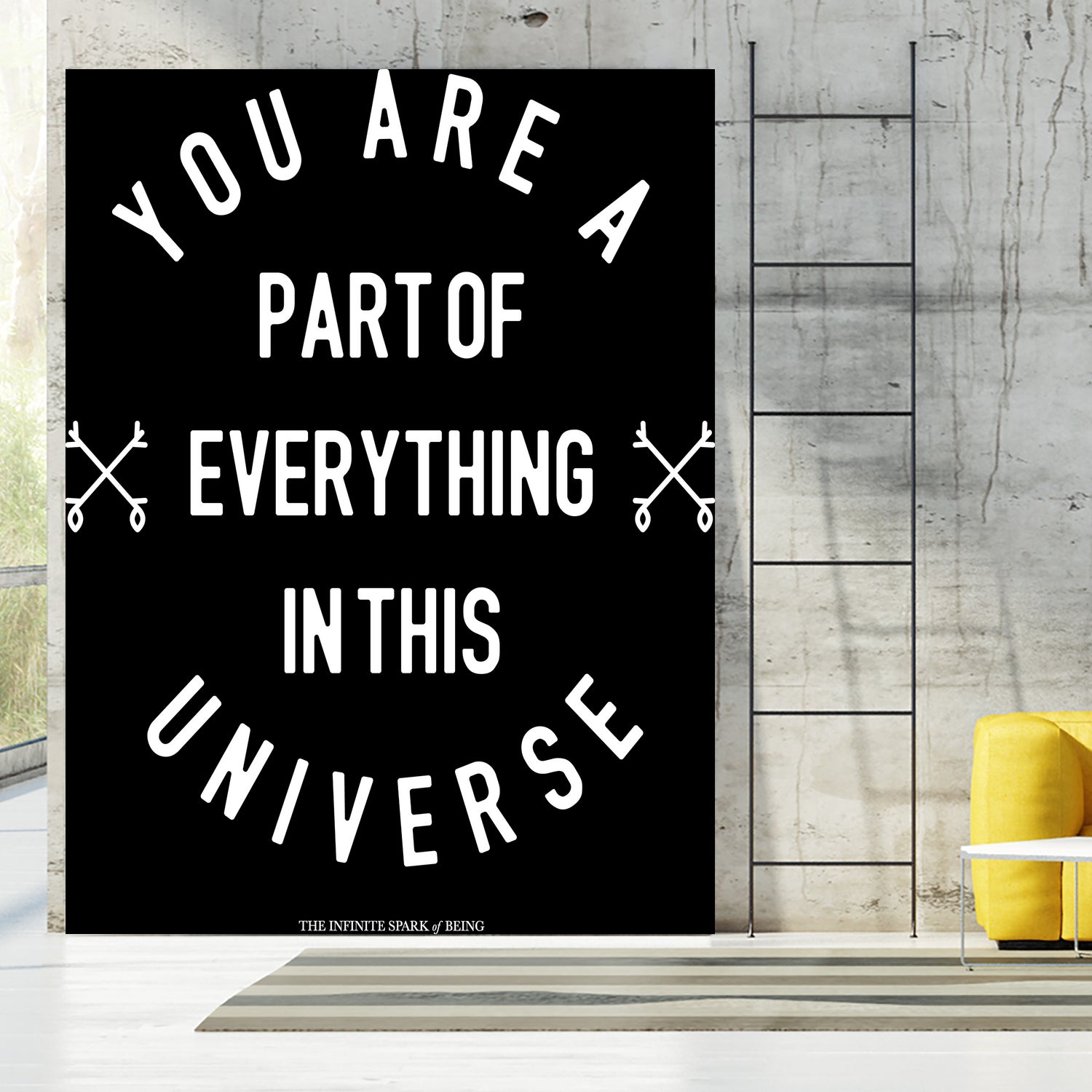 You Are Part of Everything (II) by The Infinite Spark of Being Keith Welsh on GIANT ART - black typography