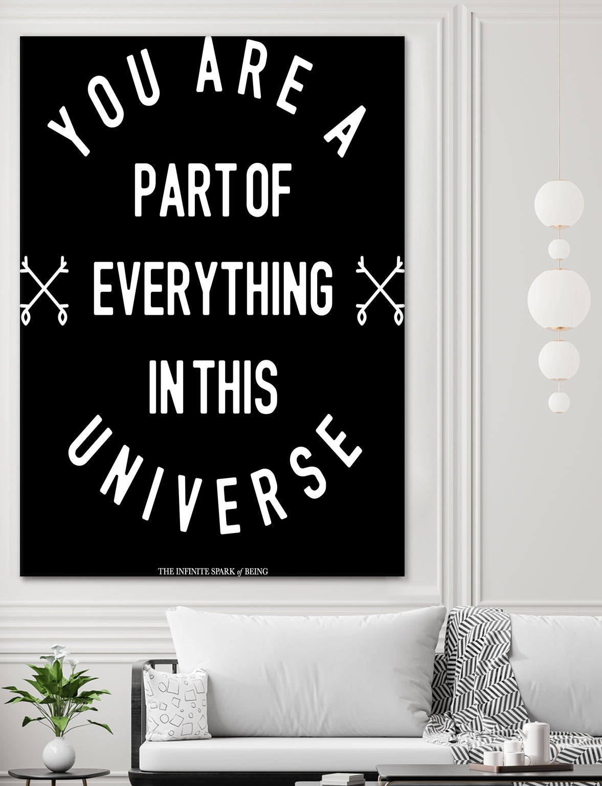 You Are Part of Everything (II) by The Infinite Spark of Being Keith Welsh on GIANT ART - black typography