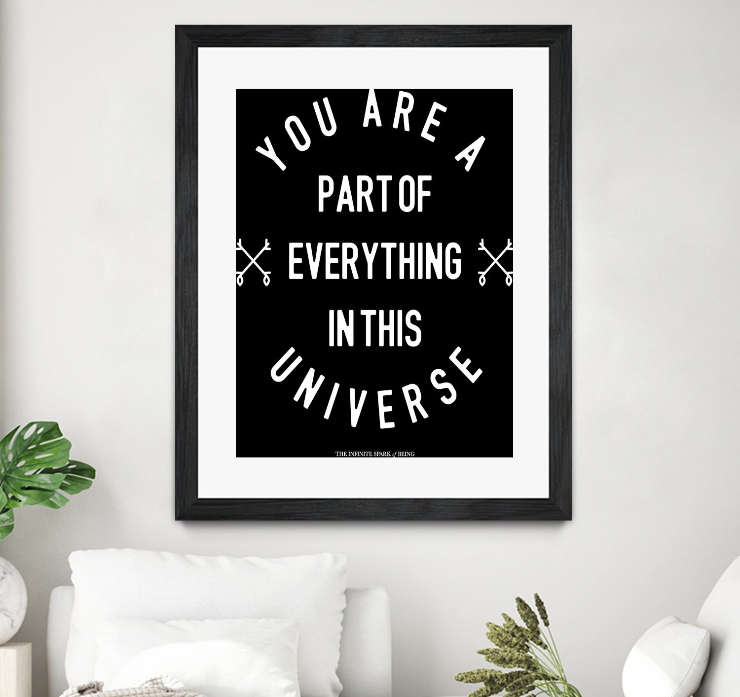 You Are Part of Everything (II) by The Infinite Spark of Being Keith Welsh on GIANT ART - black typography