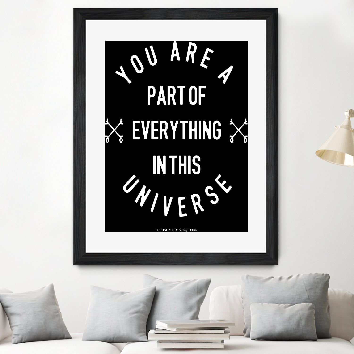 You Are Part of Everything (II) by The Infinite Spark of Being Keith Welsh on GIANT ART - black typography