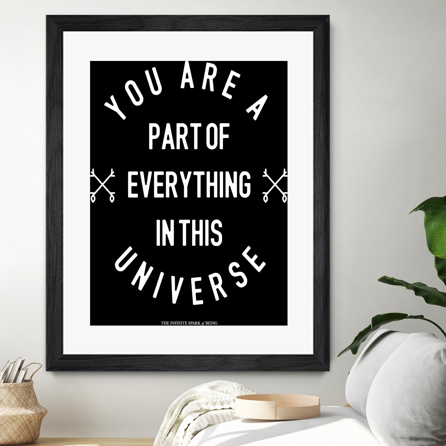 You Are Part of Everything (II) by The Infinite Spark of Being Keith Welsh on GIANT ART - black typography