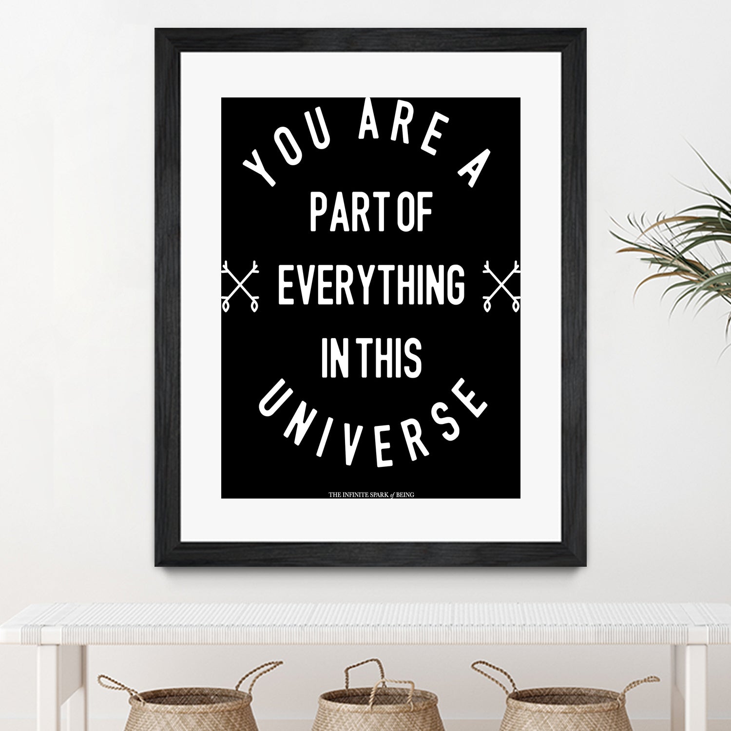 You Are Part of Everything (II) by The Infinite Spark of Being Keith Welsh on GIANT ART - black typography