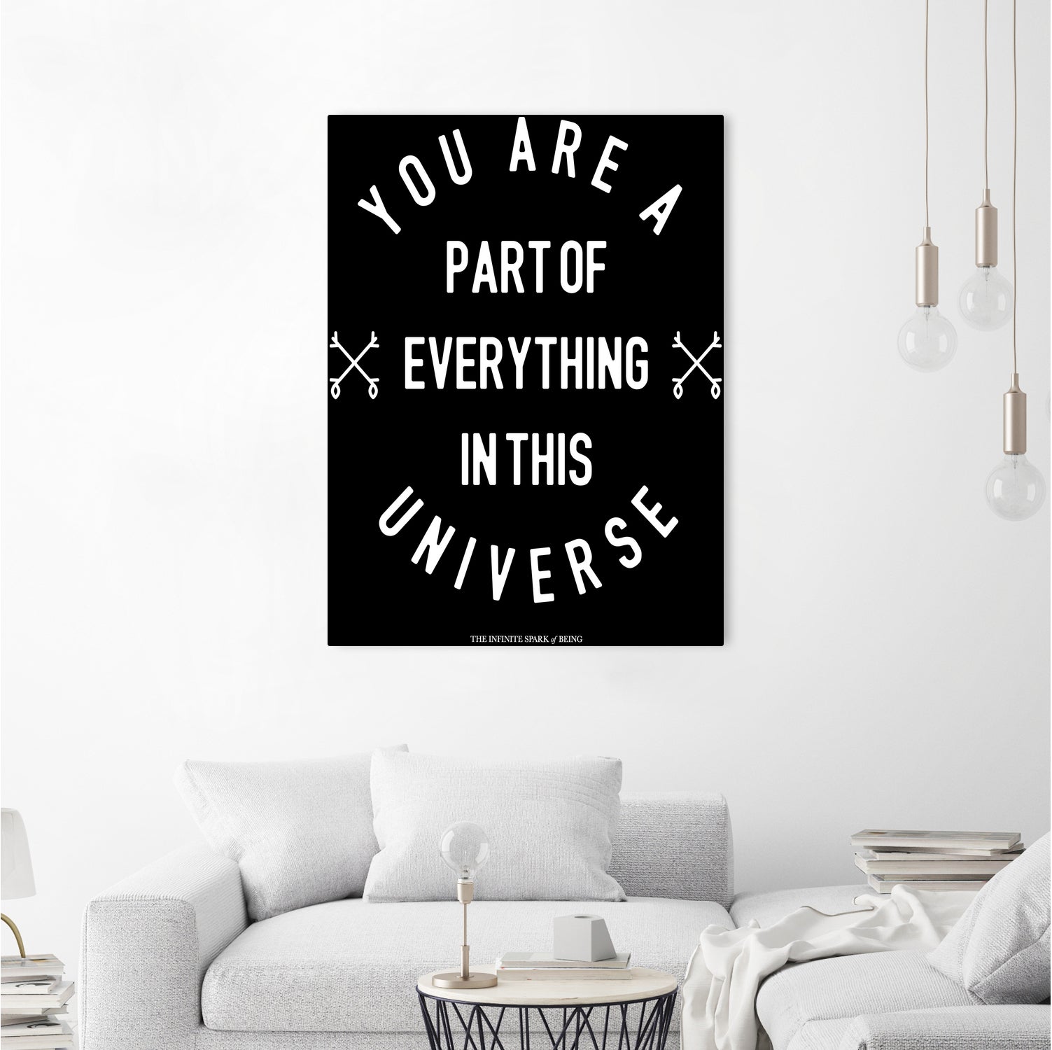 You Are Part of Everything (II) by The Infinite Spark of Being Keith Welsh on GIANT ART - black typography