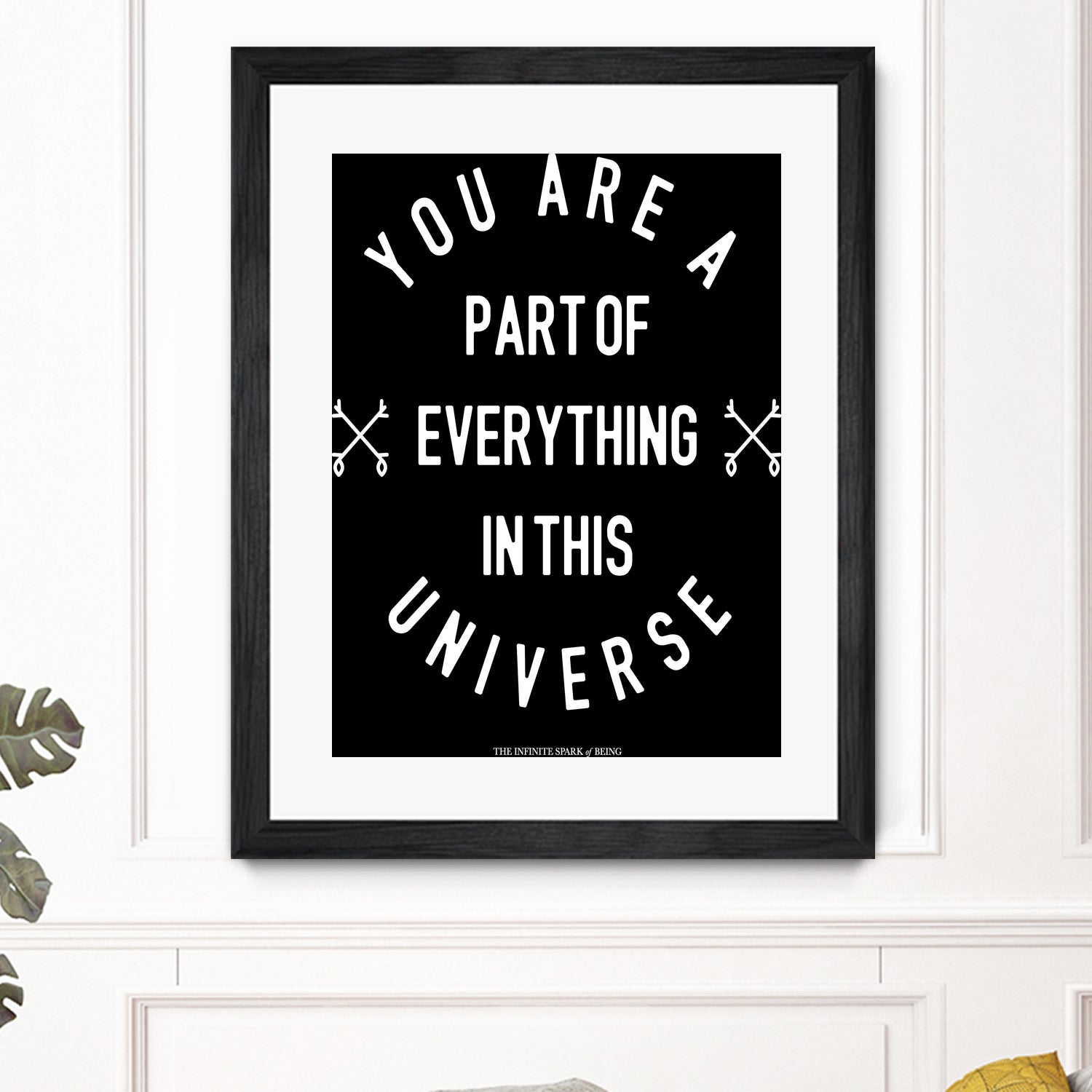 You Are Part of Everything (II) by The Infinite Spark of Being Keith Welsh on GIANT ART - black typography