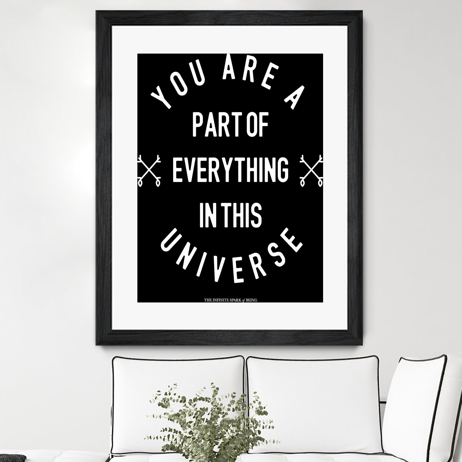 You Are Part of Everything (II) by The Infinite Spark of Being Keith Welsh on GIANT ART - black typography