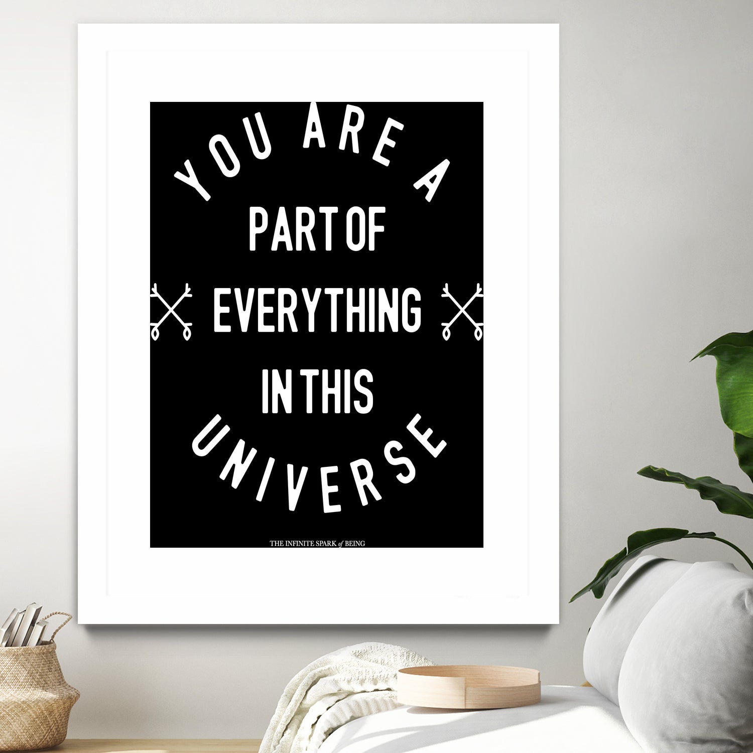 You Are Part of Everything (II) by The Infinite Spark of Being Keith Welsh on GIANT ART - black typography