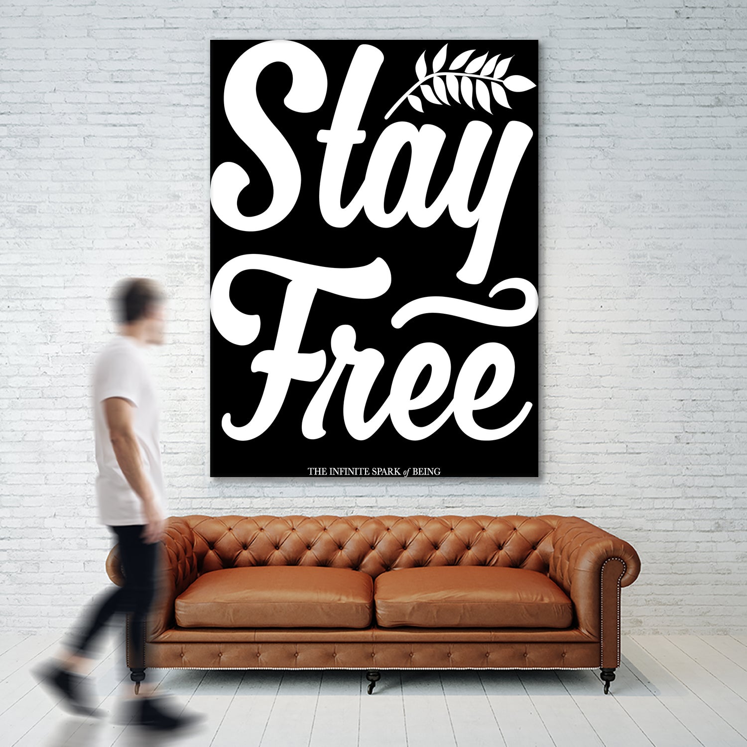 Stay Free (II) by The Infinite Spark of Being Keith Welsh on GIANT ART - black typography