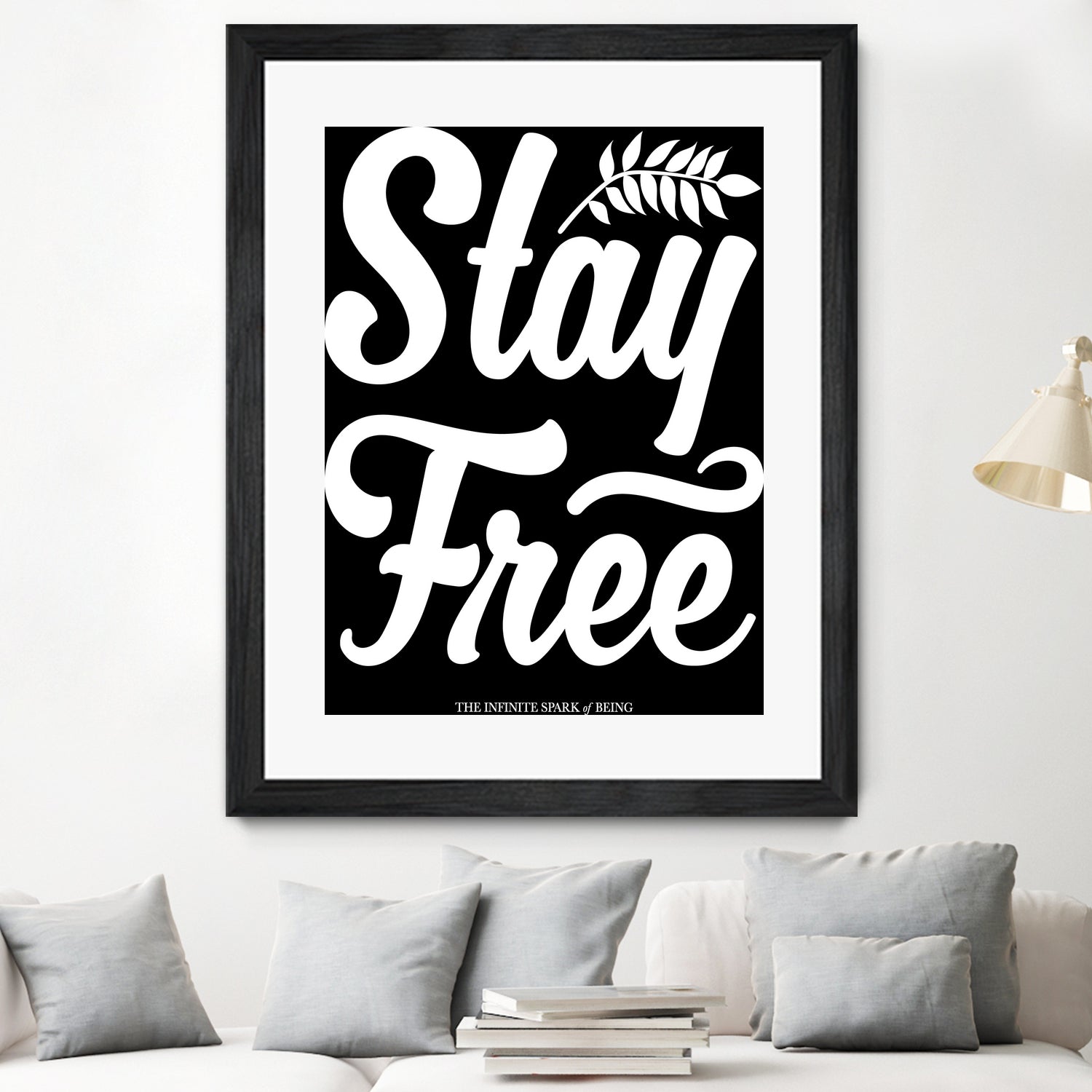 Stay Free (II) by The Infinite Spark of Being Keith Welsh on GIANT ART - black typography