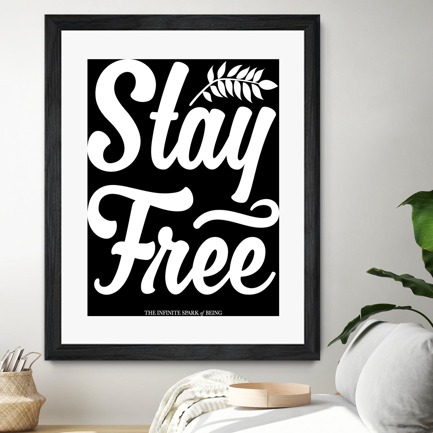 Stay Free (II) by The Infinite Spark of Being Keith Welsh on GIANT ART - black typography