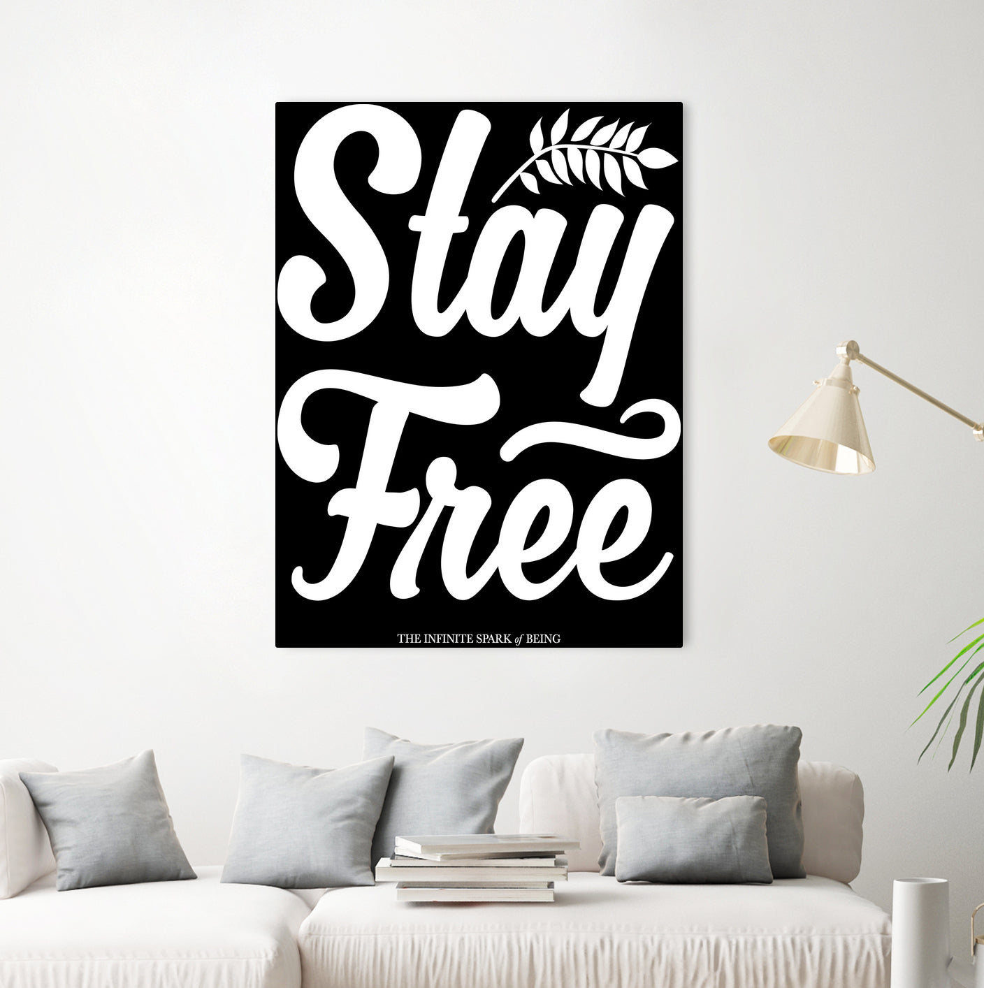 Stay Free (II) by The Infinite Spark of Being Keith Welsh on GIANT ART - black typography