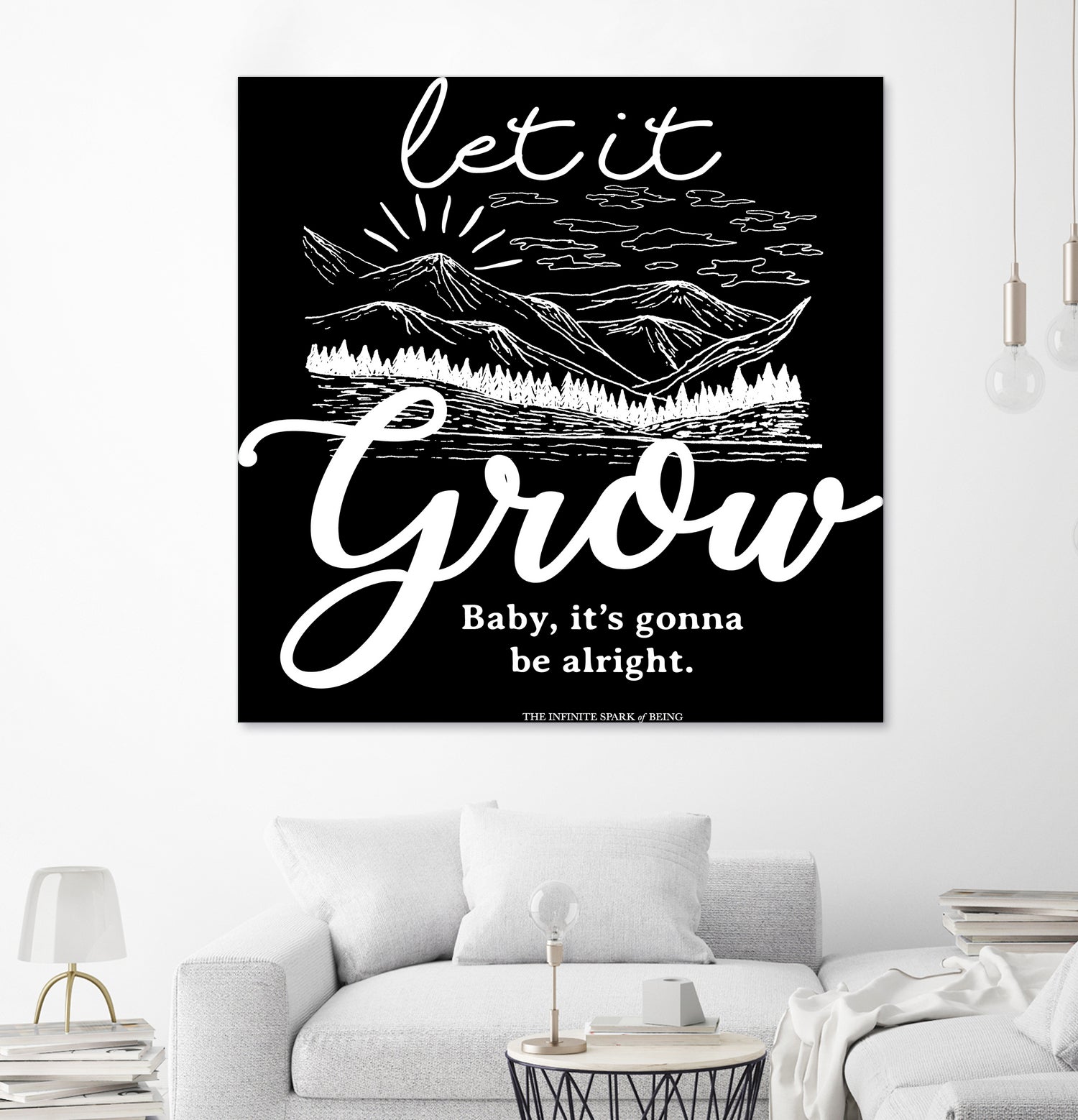 Let Grow (II) by The Infinite Spark of Being Keith Welsh on GIANT ART - black typography