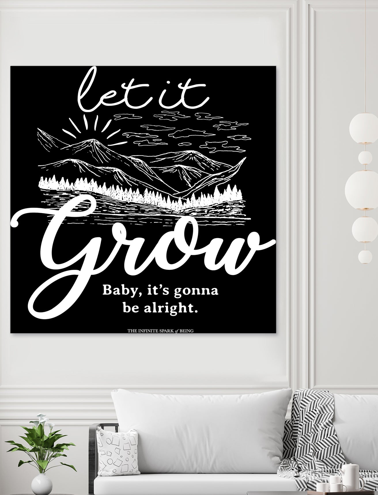 Let Grow (II) by The Infinite Spark of Being Keith Welsh on GIANT ART - black typography