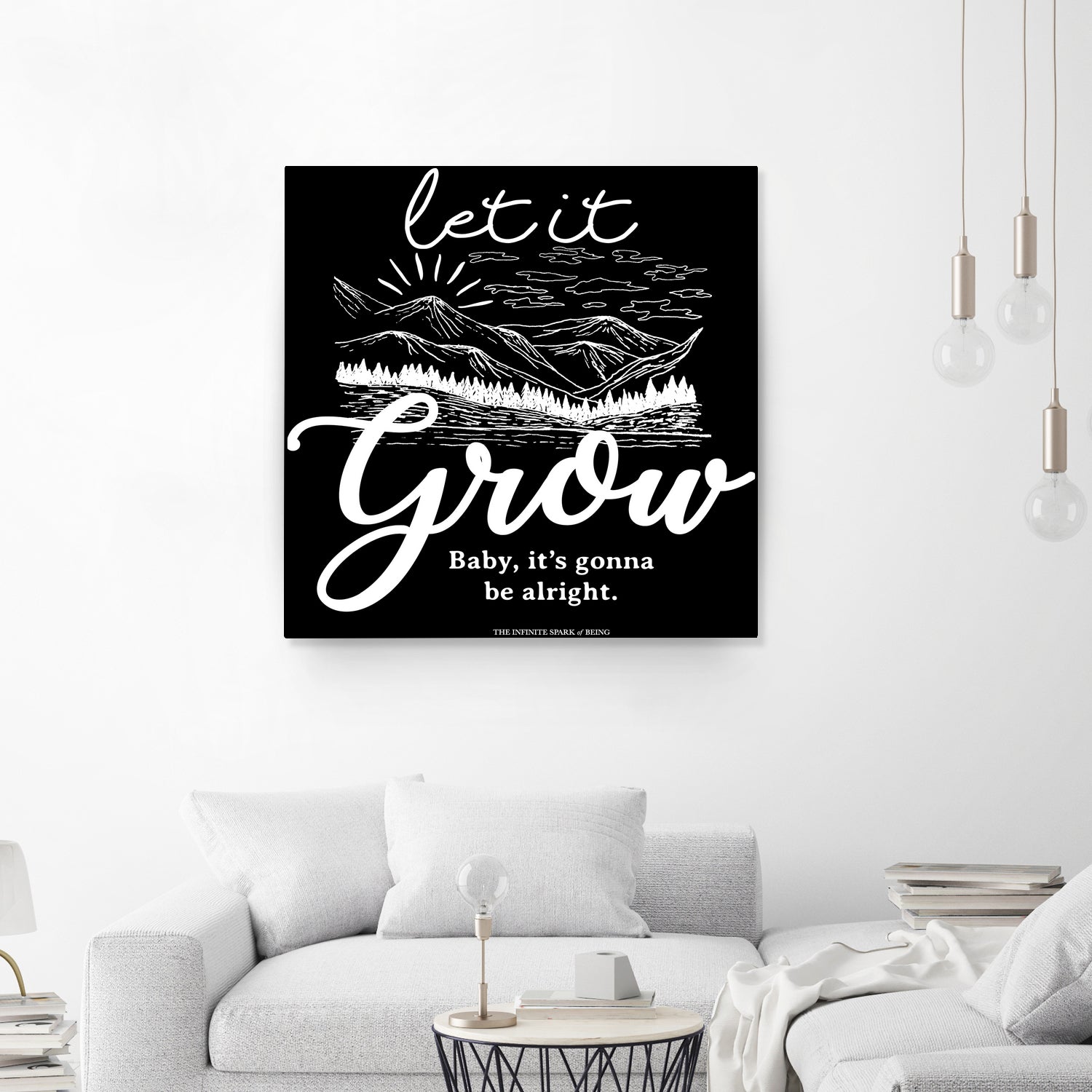 Let Grow (II) by The Infinite Spark of Being Keith Welsh on GIANT ART - black typography