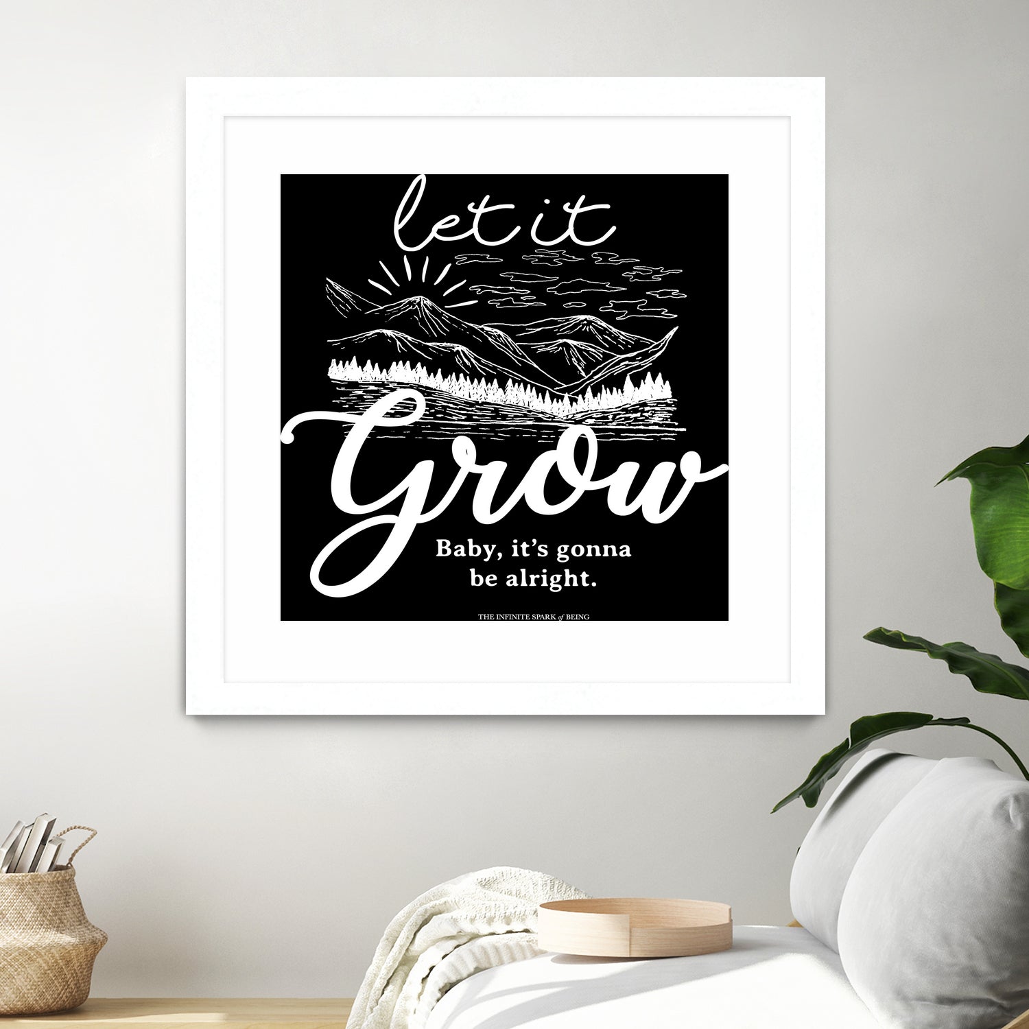 Let Grow (II) by The Infinite Spark of Being Keith Welsh on GIANT ART - black typography