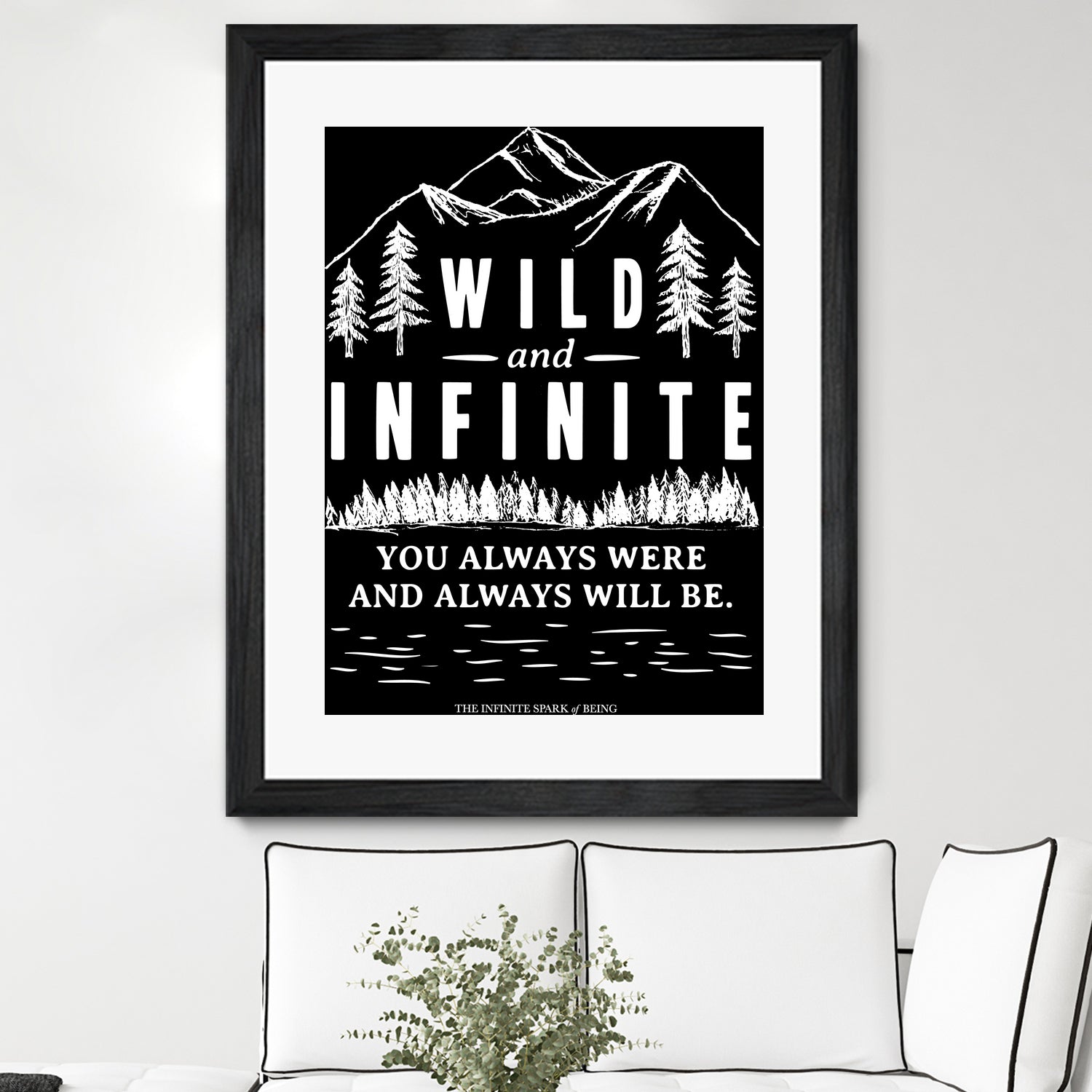 Always Wild (II) by The Infinite Spark of Being Keith Welsh on GIANT ART - black typography