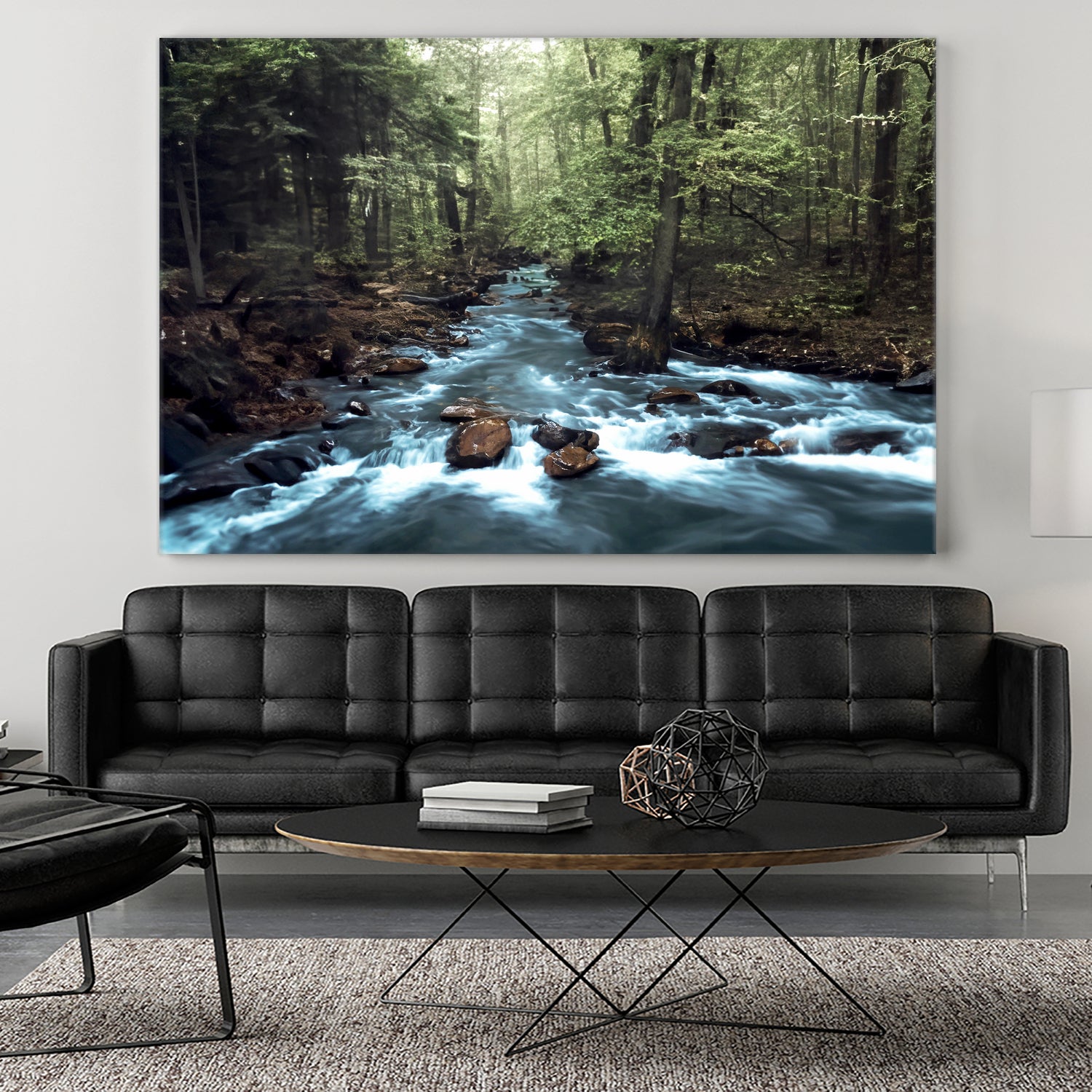 River through the Woods by William Cuccio on GIANT ART - green photo illustration