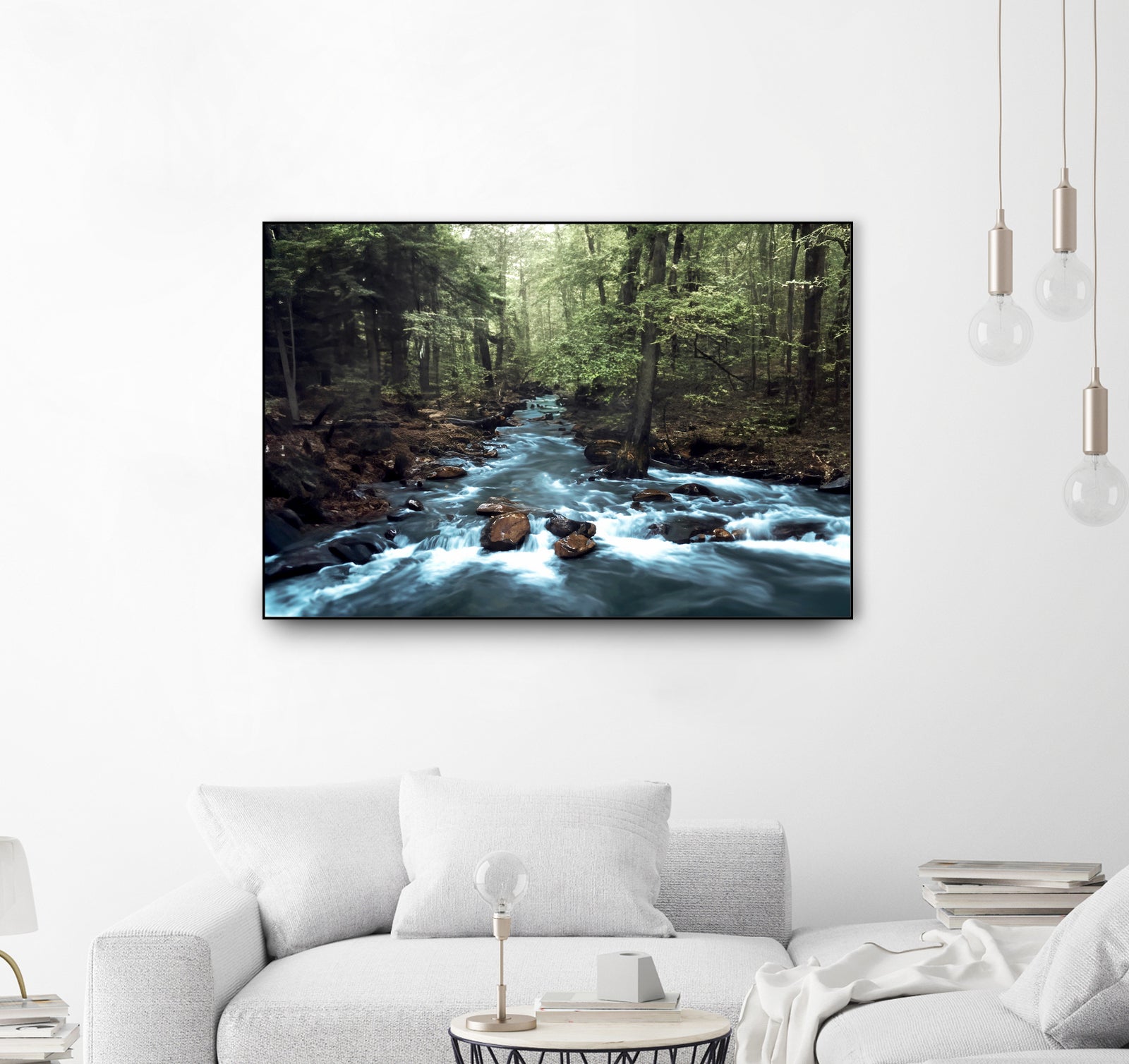 River through the Woods by William Cuccio on GIANT ART - green photo illustration