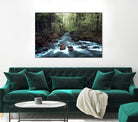 River through the Woods by William Cuccio on GIANT ART - green photo illustration