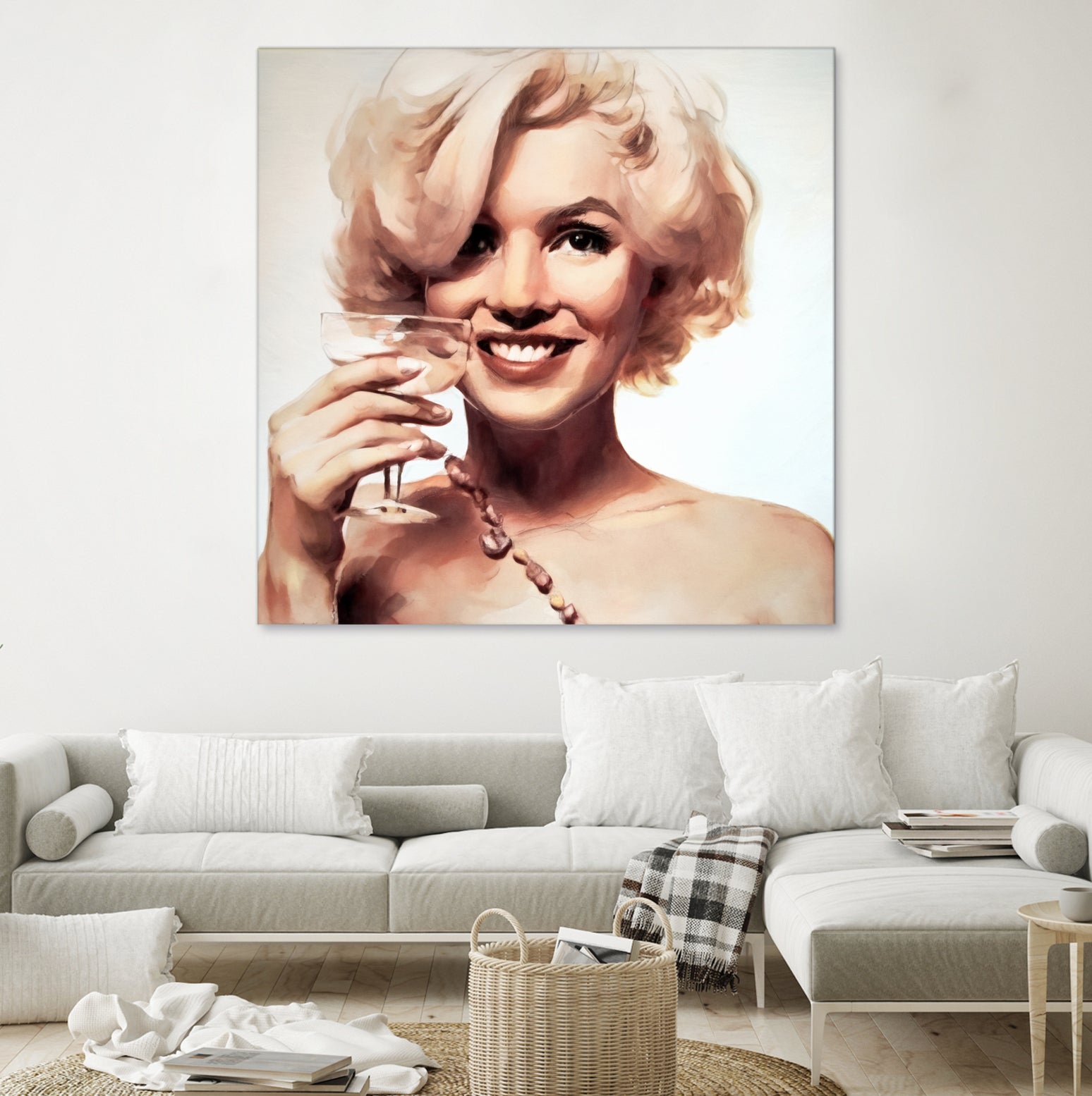 Marilyn Monroe by William Cuccio on GIANT ART - yellow digital painting