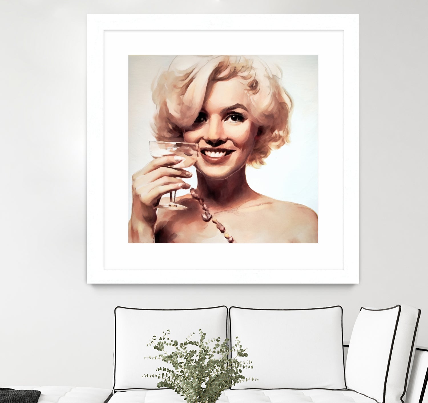 Marilyn Monroe by William Cuccio on GIANT ART - yellow digital painting