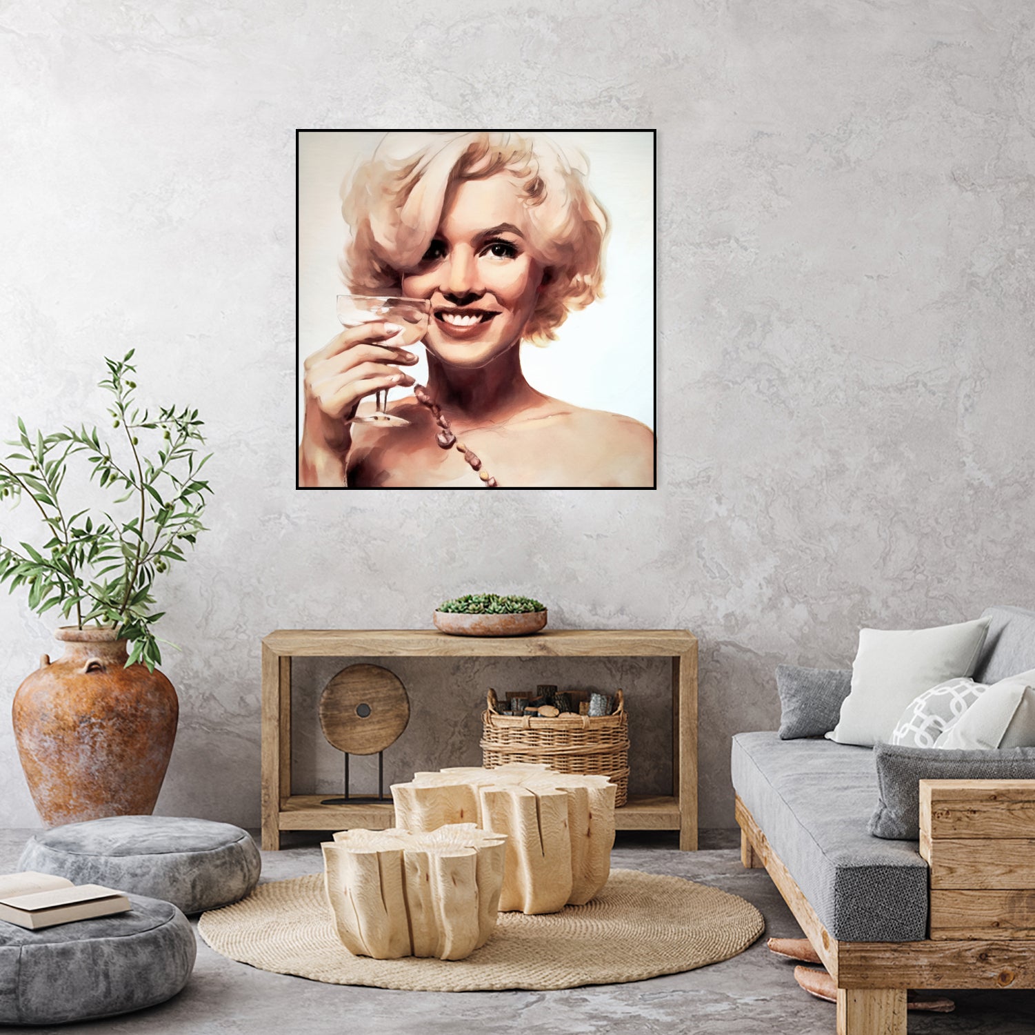 Marilyn Monroe by William Cuccio on GIANT ART - yellow digital painting