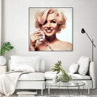 Marilyn Monroe by William Cuccio on GIANT ART - yellow digital painting