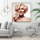 Marilyn Monroe by William Cuccio on GIANT ART - yellow digital painting