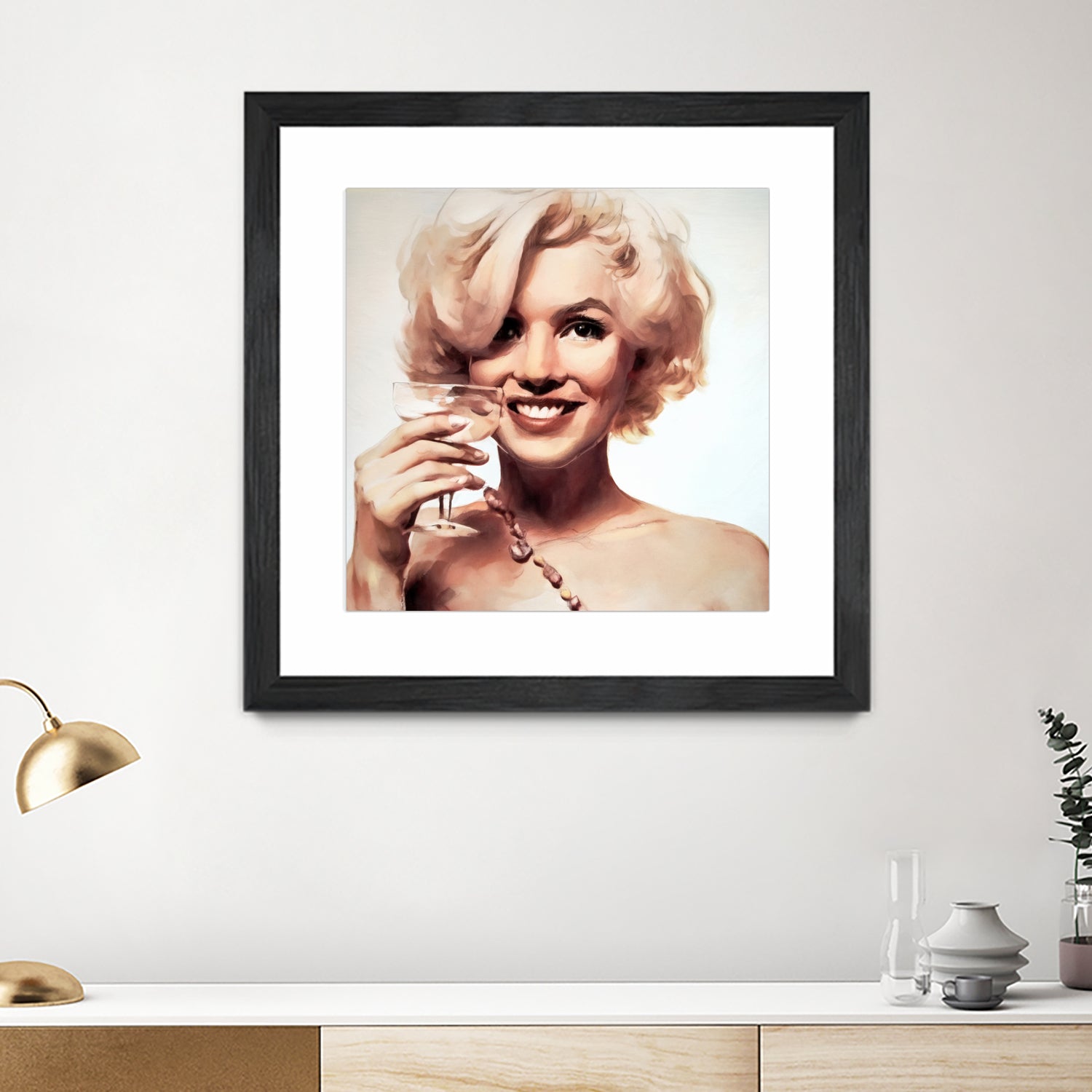 Marilyn Monroe by William Cuccio on GIANT ART - yellow digital painting