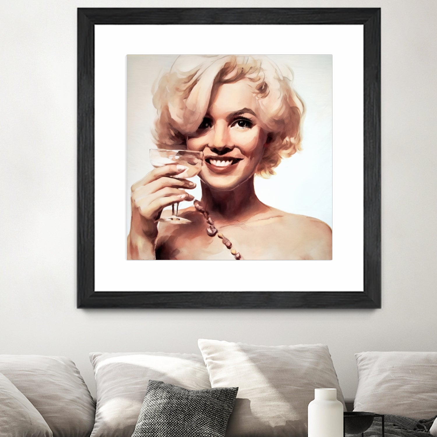 Marilyn Monroe by William Cuccio on GIANT ART - yellow digital painting