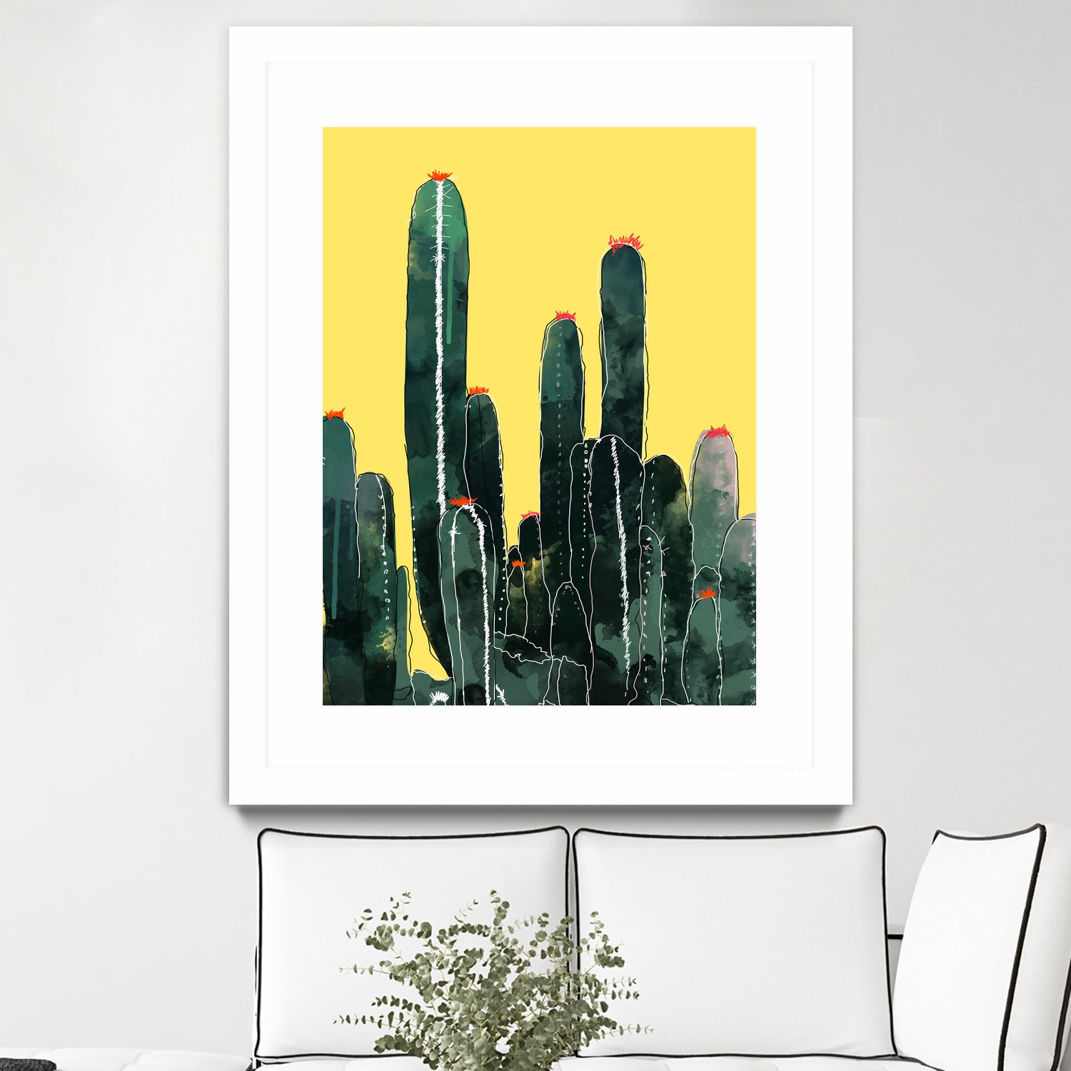 Cactus by Ümmühan Türk on GIANT ART - green digital painting