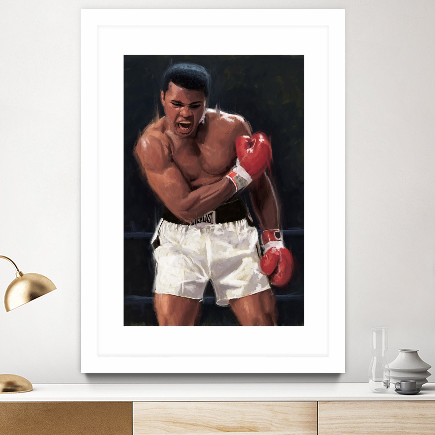 The Greatest Boxer by Ahmad Kadi on GIANT ART - black digital painting